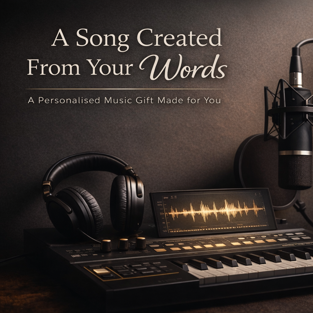 A Song Created From Your Words - premium personalised music gift